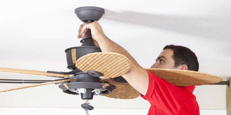 electrician perform your ceiling fan installation