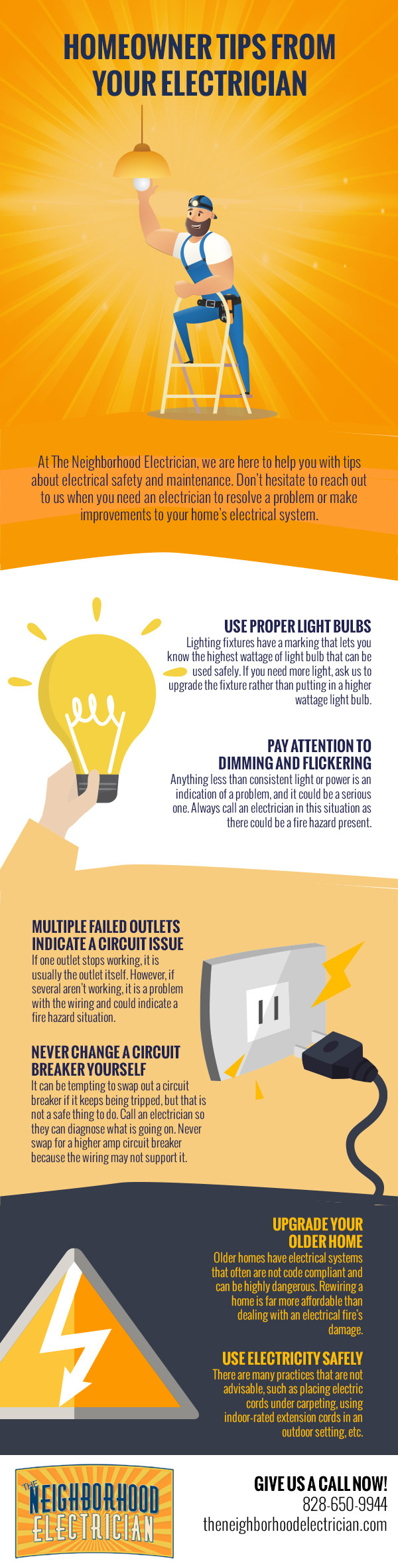 Homeowner Tips from Your Electrician [infographic]
